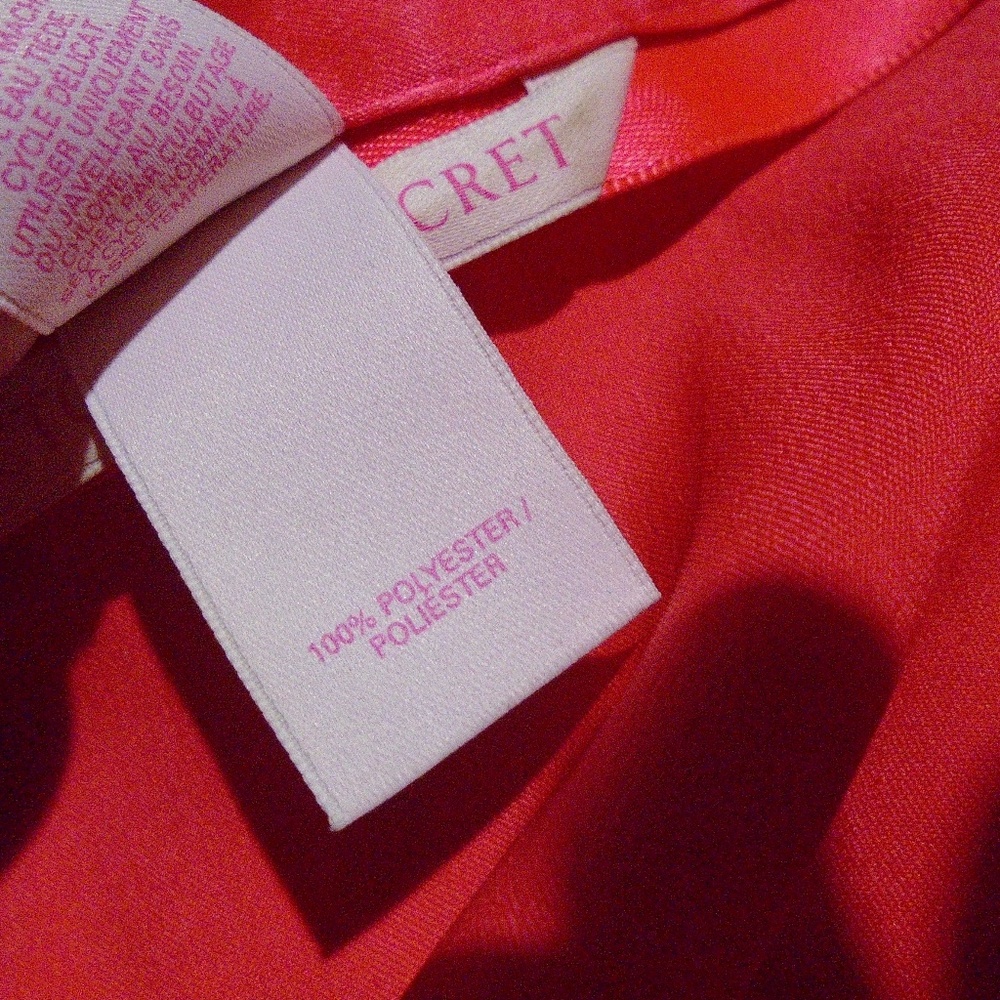 Victoria's Secret Red Satin Short Kimono Robe S/M - Picture 6 of 8